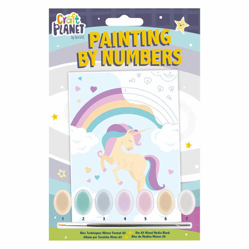 Unicorn Mini Paint By Numbers Kit