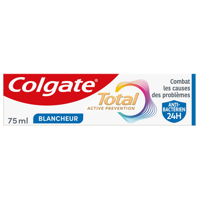 Dentifrice Total Active Prévention Blancheur Colgate Le Tube De 75ml - vue 2