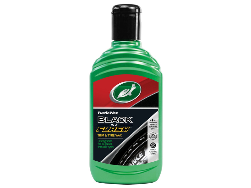 Black in a Flash Trim & Tyre Wax 300ml