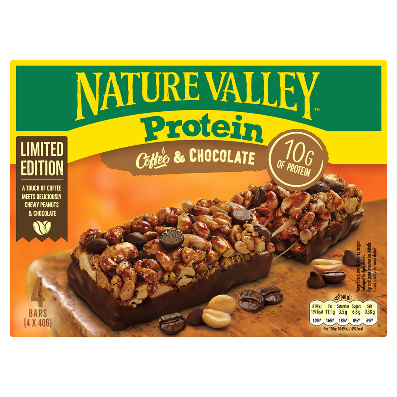 Protein Chocolate & Coffee Cereal Bars 4 x 40g