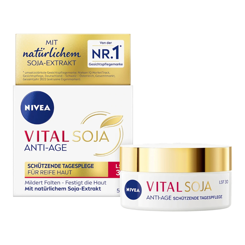 NIVEA Vital Soja Anti-Age schützende Tagespflege Creme 50 ml
