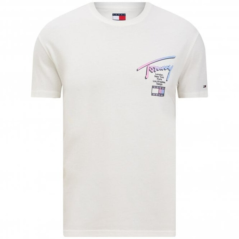 Tommy Hilfiger TJM T-Shirt City Sign Regular Fit - Ecru