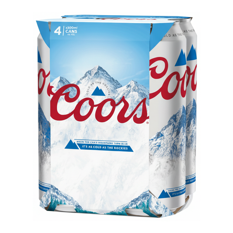 Coors Light 4-Pack 568Ml -3.4% 4X568ml