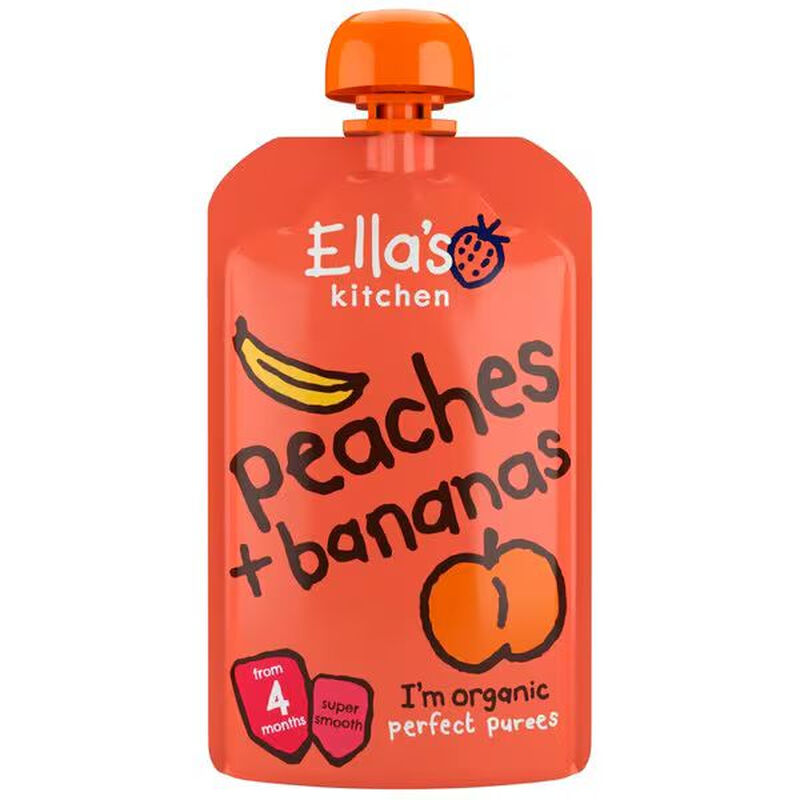 Ella's Kitchen BIO Perziken & Bananen 4 M+ 120 g