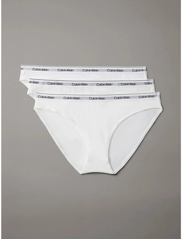 Calvin Klein Icon Logo 3 Pack Bikini Briefs - White
