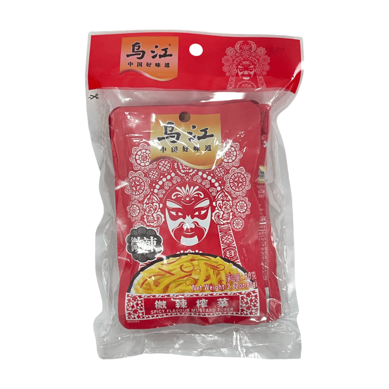 Wu Jiang Wujiang Spicy Pickled Mustard Tubers 80G*4