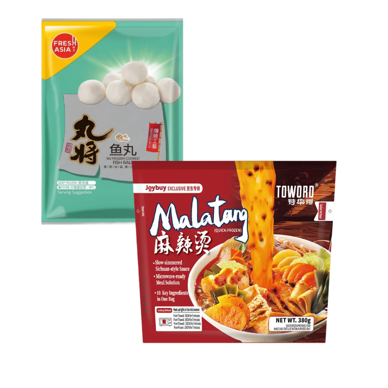FRESHASIA Wanjiang visballetjes 200 g + Tehuade malatang 380 g