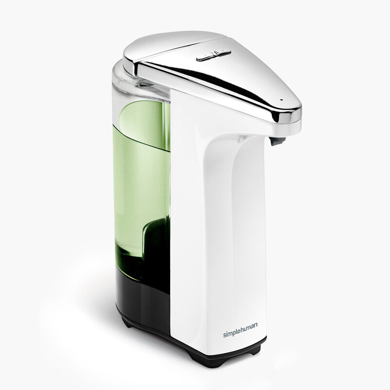 237ml Sensor Soap Pump Dispenser, White Plastic
