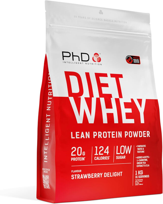 Diet Whey Protein Powder Strawberry Delight - 1kg