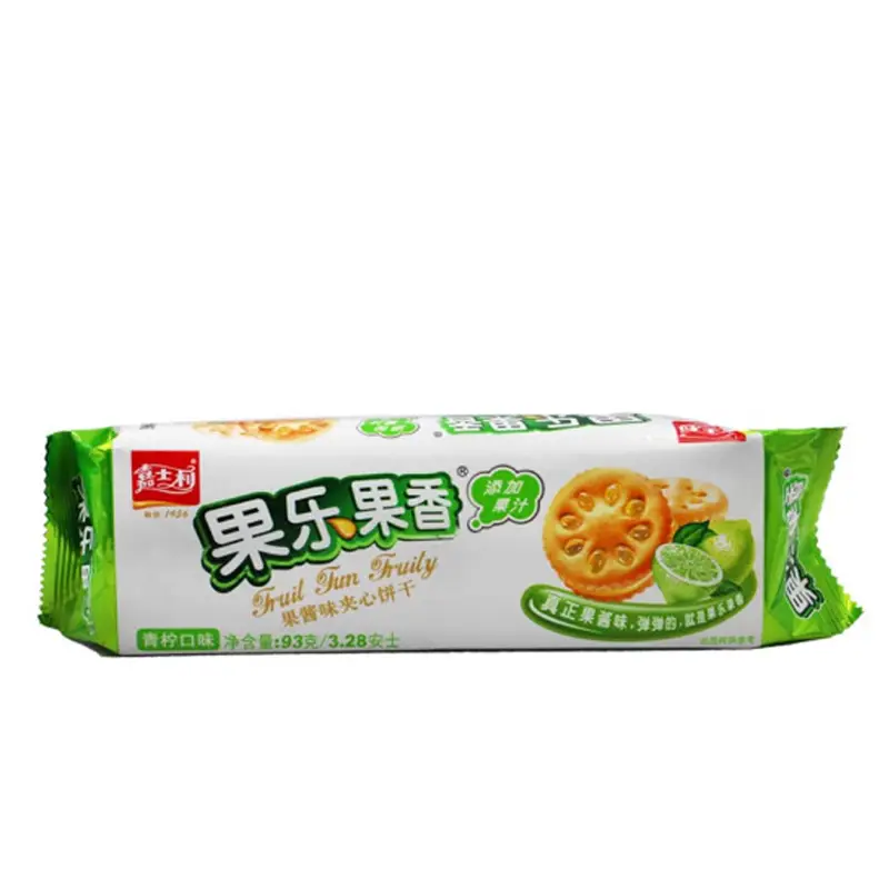 Jia Shi Li koekjes met fruitsmaak (limoensmaak) 93g