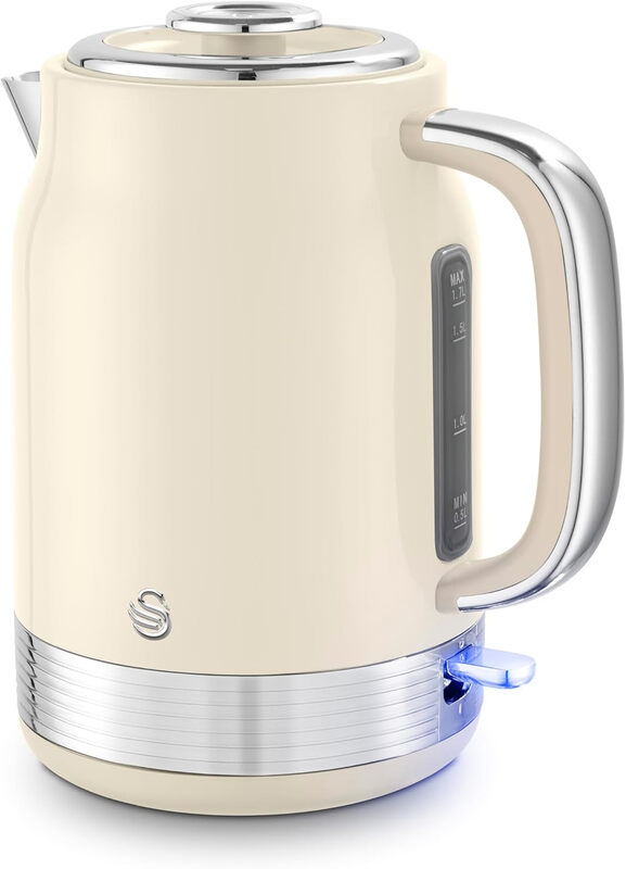 Retro Revive Jug Kettle, 1.7L, Rapid Boil, Easy Pour, 3KW, Vintage, Coated Stainless