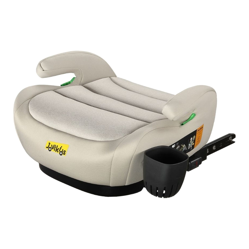Jovikids OHHO+ ISOFIX Car Booster Seat, i-Size R129, 125-150 cm (6–12 Years), Seat Belt Guide, Lightweight, Removable/Machine-Washable Cover