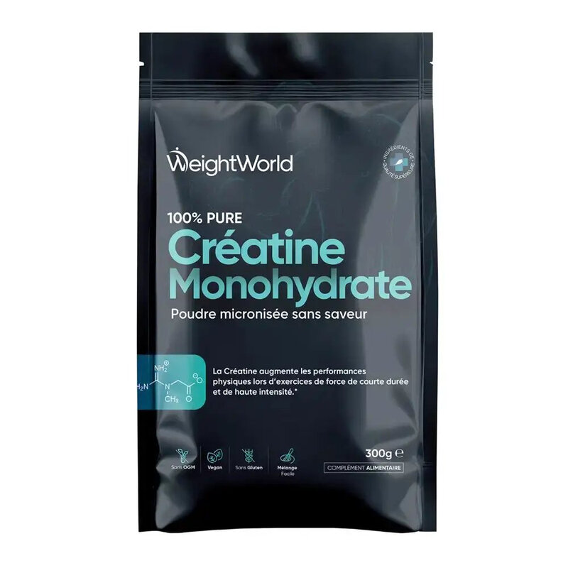 WeightWorld Gemicroniseerd creatinemonohydraatpoeder, zonder smaak - 300 g