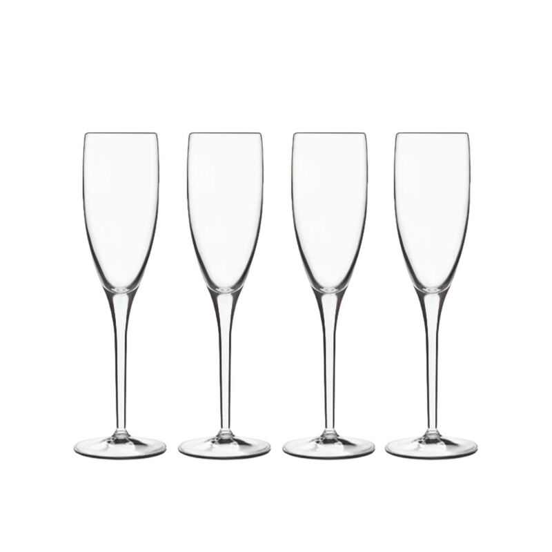 Luigi Bormioli Michelangelo Masterpiece Flute Glasses, 200Ml X 4