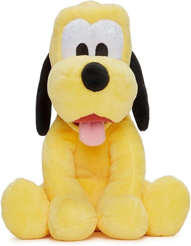 Disney Pluto pluche speelgoed - 25 cm, geel en zwart