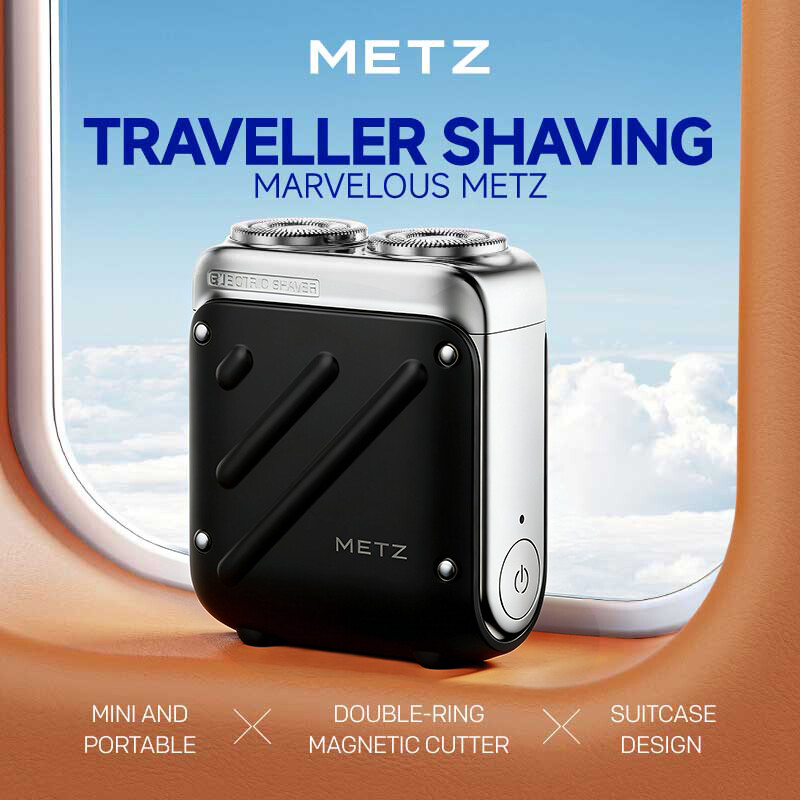 Traveler Electric Shaver for Men, Mini & Portable, 100% Waterproof, Perfect Qixi Vale