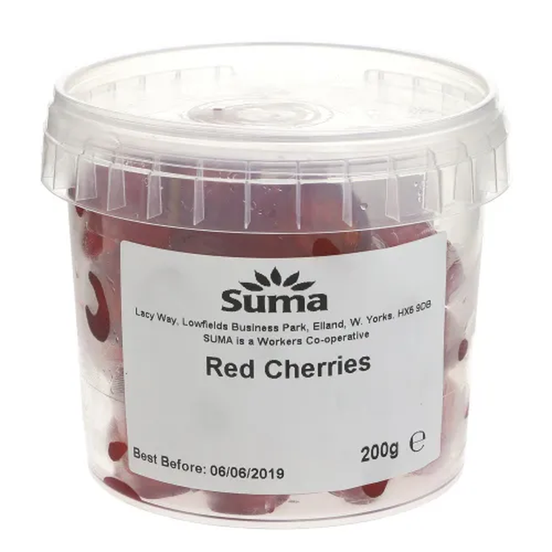Cherries Glace - Bright Red