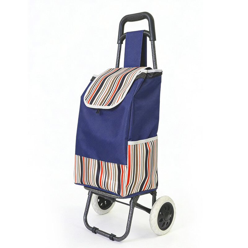 2026 New Model | Stylish & Sturdy Carbon Steel Frame Folding Shopping Trolley， Europe