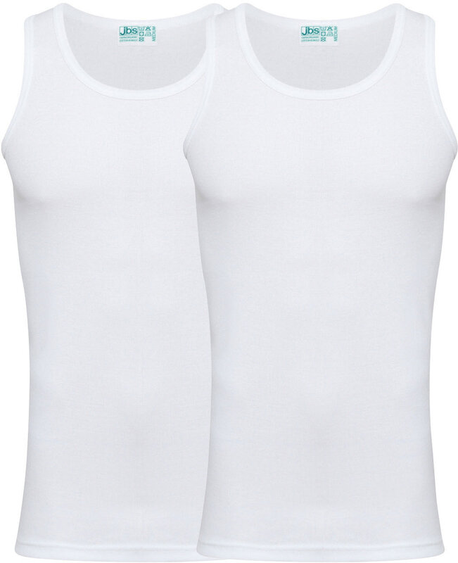 JBS Unterhemd 2er-Pack Bio-Baumwolle Weiß 2XL