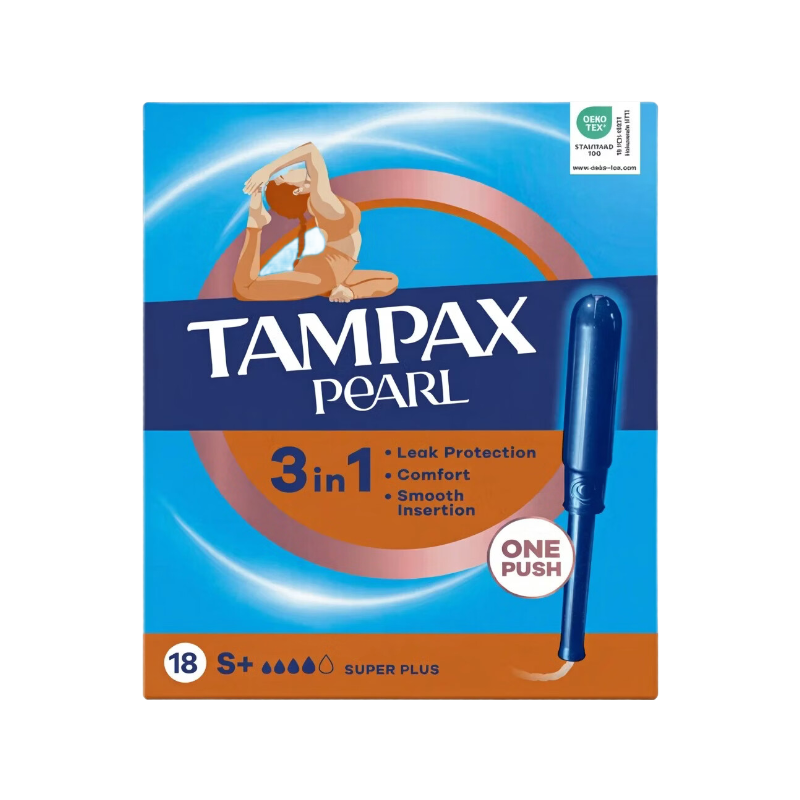 Pearl Super Plus Tampons With Applicator x18
