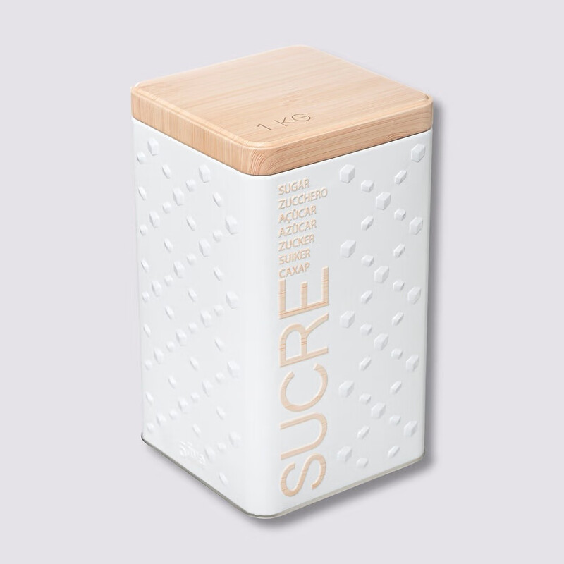 5five Scandinavische Suikeropslagdoos - 10,6 x 10,6 x 18,4 cm, Blik