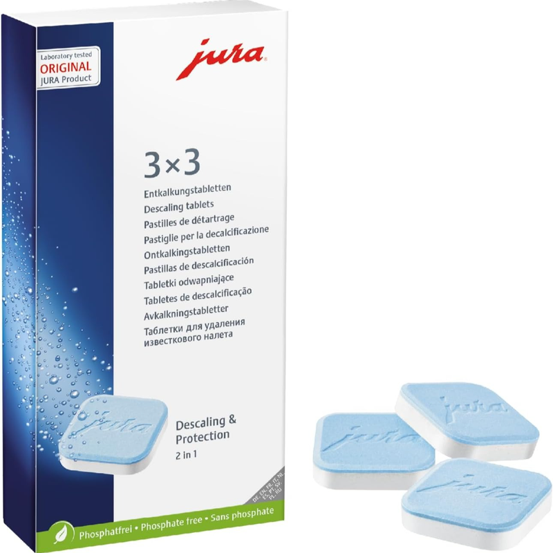 Jura Entkalkungstabletten Pack 9 (3X3) 2 Phasen Ohne Phosphate - Bild 8