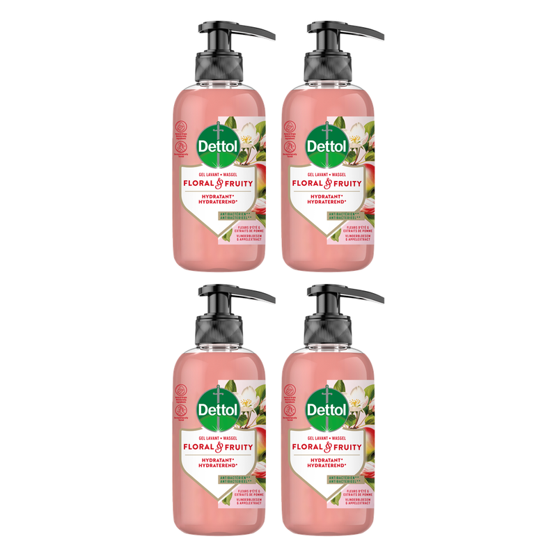 Dettol premium cranberry wasgel 300 ml (4-pack)