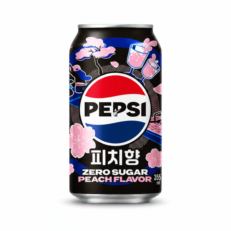 PEPSI Perziksmaak zonder suiker 350 ml