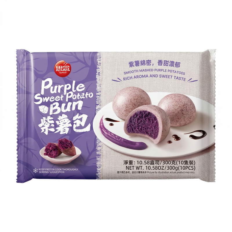 Synear Purple Sweet Potato Bun 300G