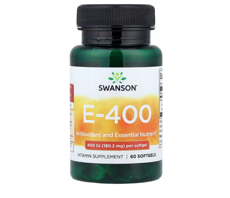 Swanson Vitamin E Antioxidant 400Iu Daily Wellness Support Softgels - 60 Softgels
