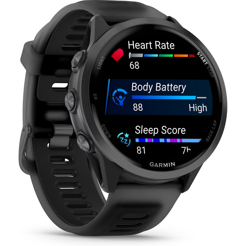 GARMIN Smartwatch Forerunner 570, 47 mm GPS-Sportuhr mit Titanlünette & 1,4 Zoll AMOLED-Display, bis zu 11 Tage Akkulaufzeit, Multi-GNSS, …