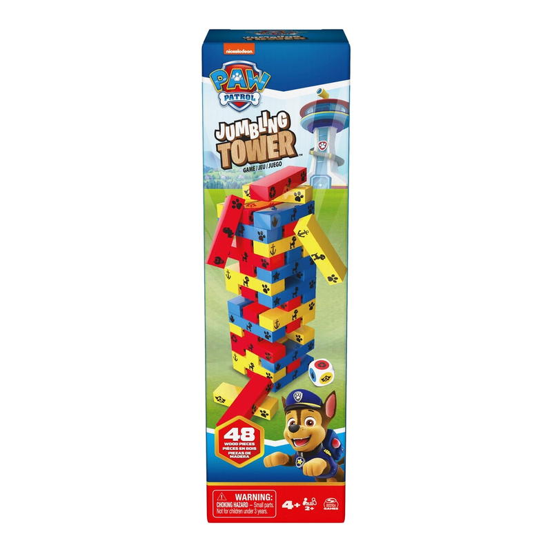 Spin Master Paw Patrol Jumble Toren Spel - 48 Houten Blokken