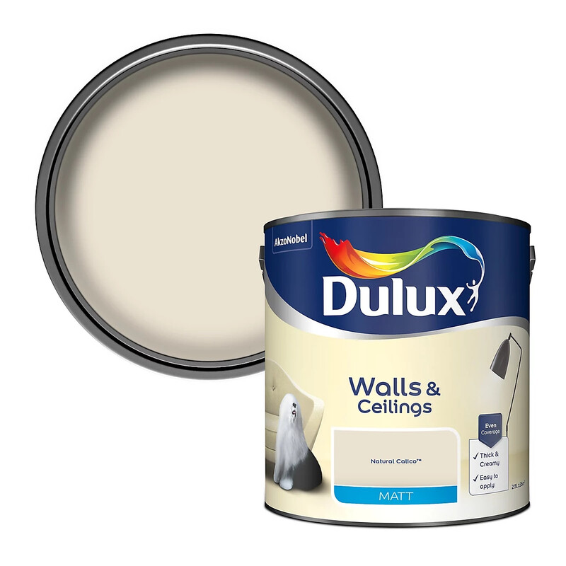 Dulux Matt Emulsion Paint - Natural Calico - 2.5L