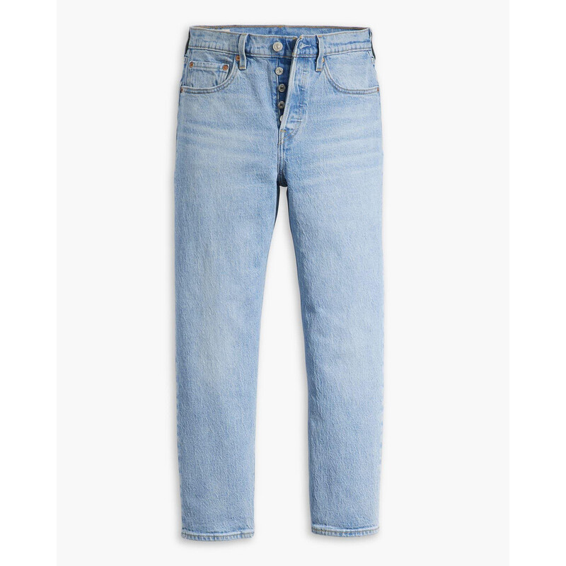 Levi's 501 Jeans Droit Court Femme Bleu Clair