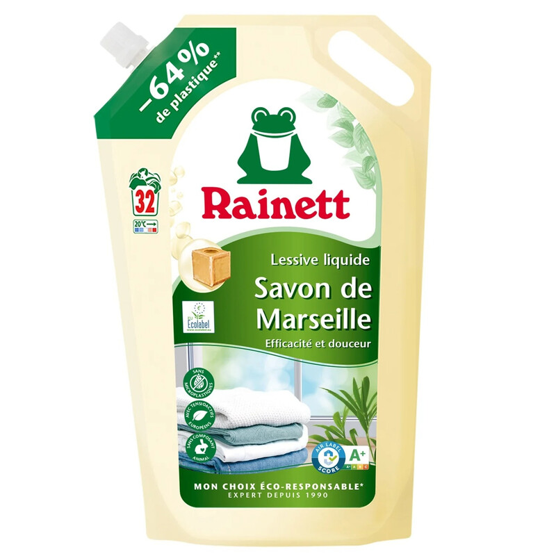 Lessive Liquide Savon De Marseille Rainett La Recharge De - vue 2