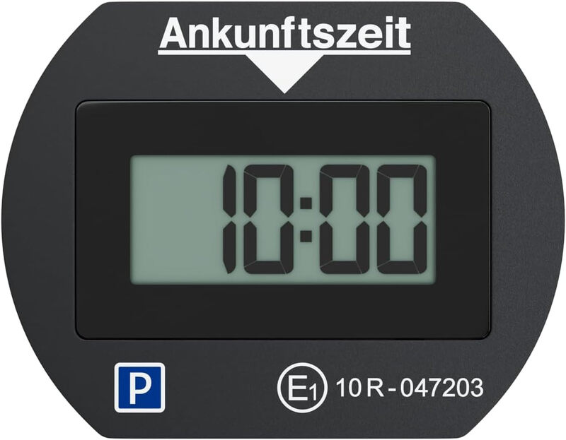Needit Park Lite Elektronische Parkscheibe, KBA-zugelassener automatischer digitaler Timer mit 2 Displays, langlebig & zuverlässig
