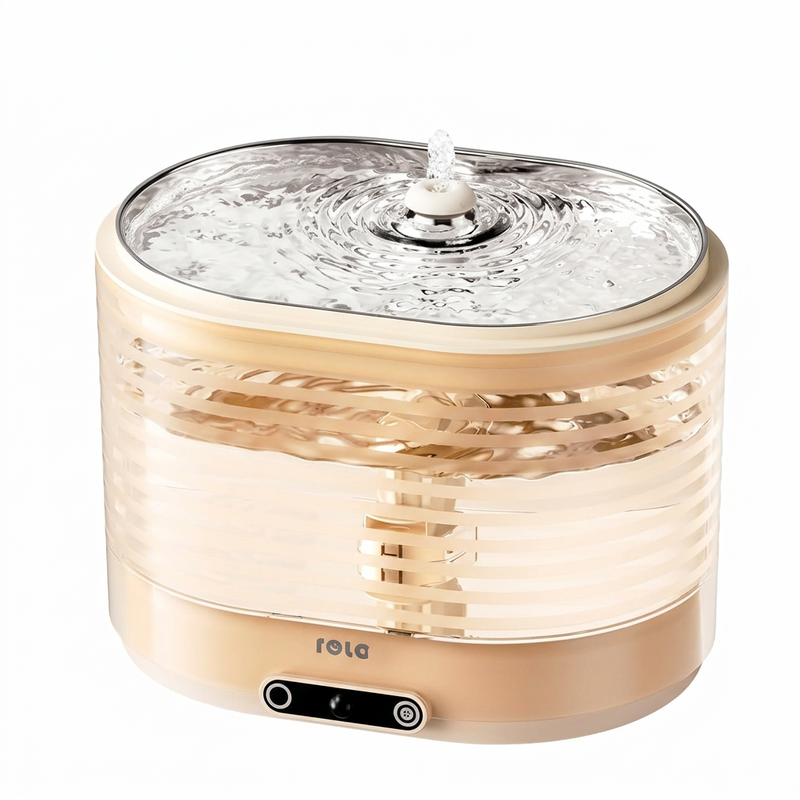 Enabot EBO ROLA Slimme Huisdier Drinkfontein, Roestvrij Staal, Stil 5000mAh Batterij, Draadloze Magnetische Pomp, App Besturing & Sensorsmodus