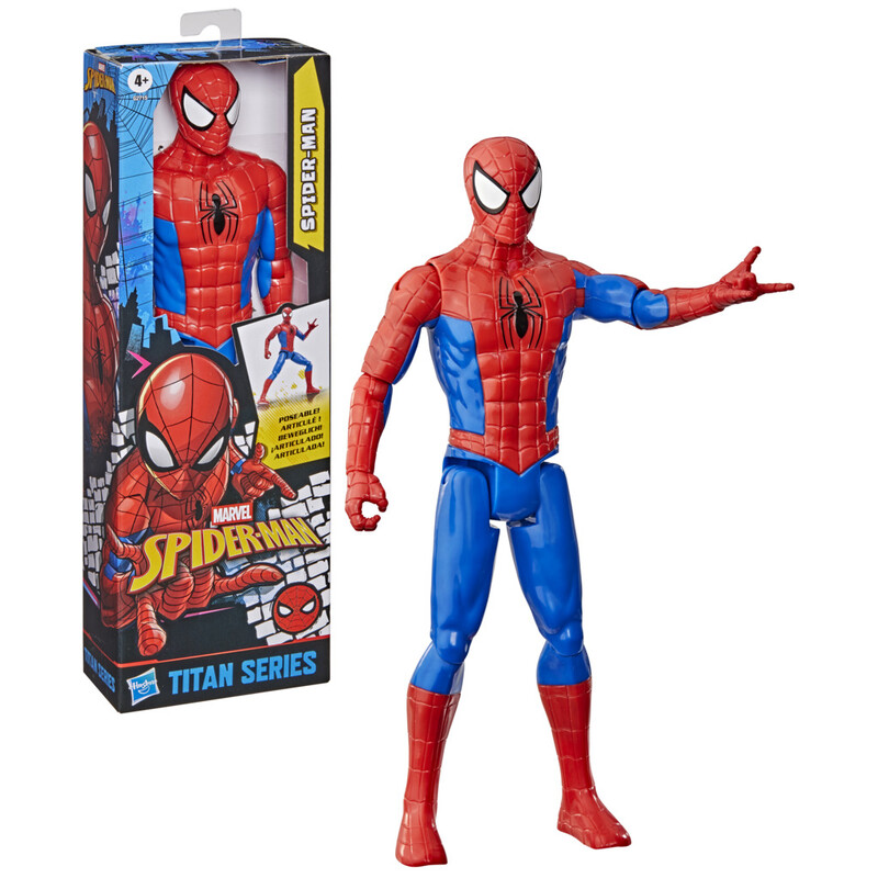 Spider-Man Red/Blue Marvel Classic Titan 12 Inch Action Figure