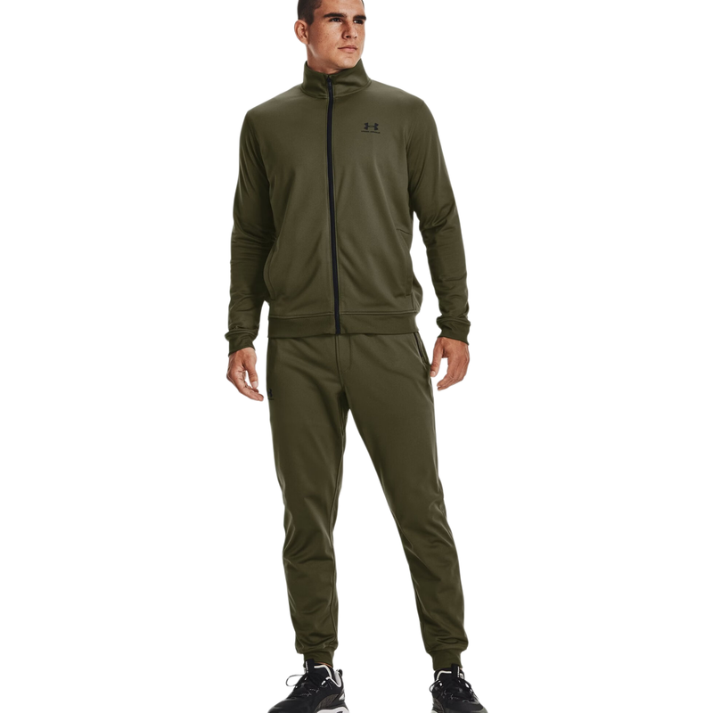 Under Armour Heren Tricot Joggingbroek Groen Sportstyle Collectie L