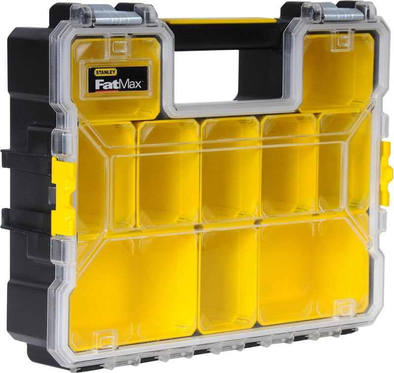 Stanley FatMax Organizer - Kunststof, Zwart/Geel, 44,6 x 11,6 x 35,7 cm