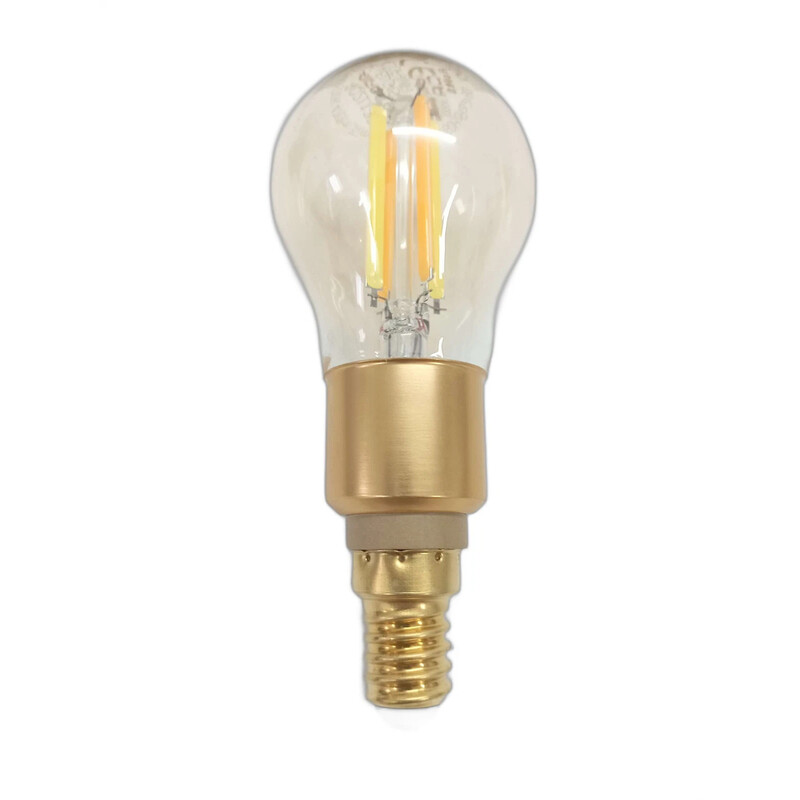 Aigostar WB/Smart Filament Glühbirne/G45/E14/4.5W/CCT/Klar/4 Stück in Farbbox/VDE