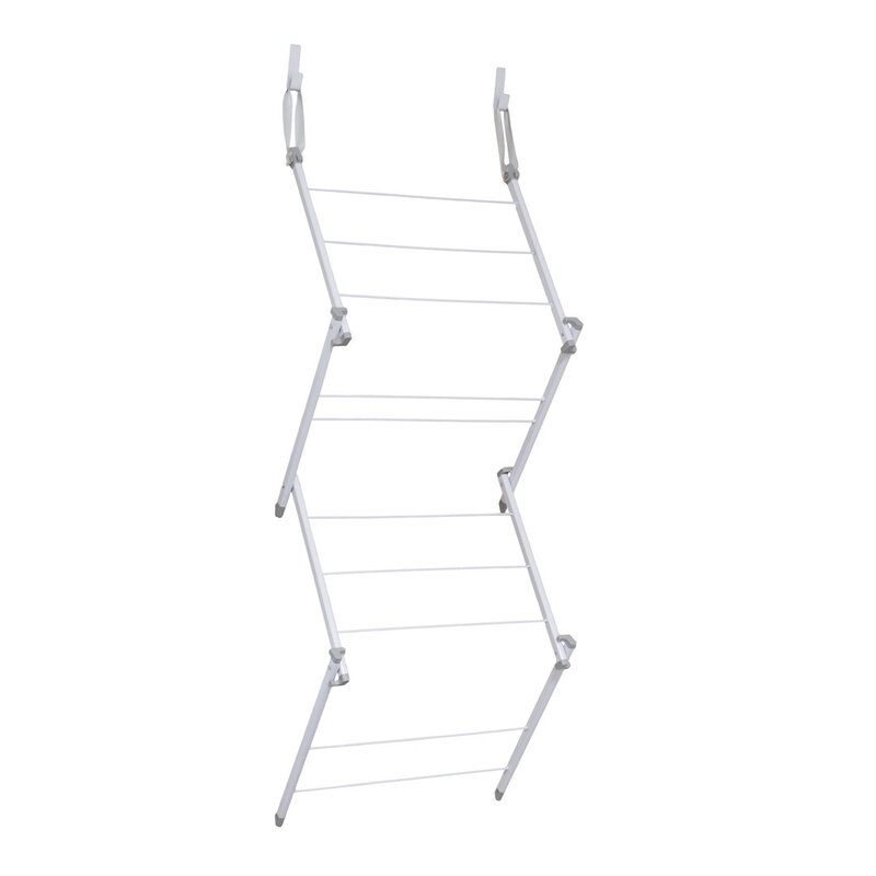 Door Concertina Laundry Washing Clothes Drying Airer - White