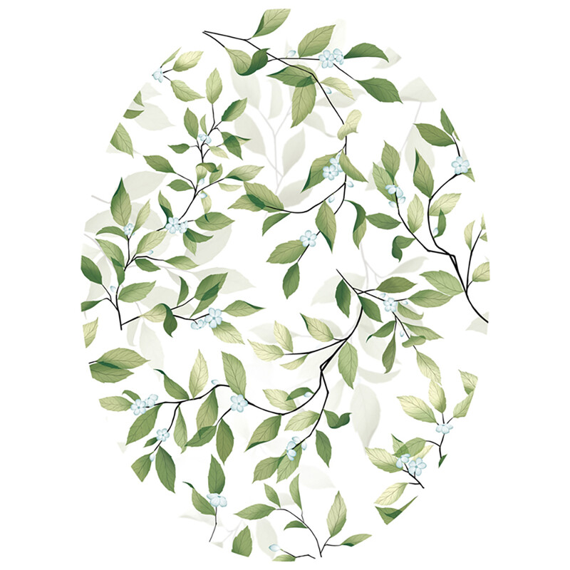 Plant leaf and flower pattern toilet seat stickers, self-adhesive bathroom wall stick