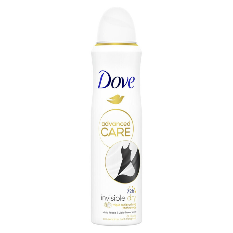 Dove advanced care onzichtbaar droog anti-transpirant deodorantspray 150 ml
