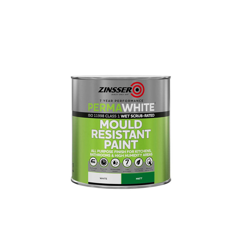 Zinsser Perma White Mould Resistant Matt Paint 1L