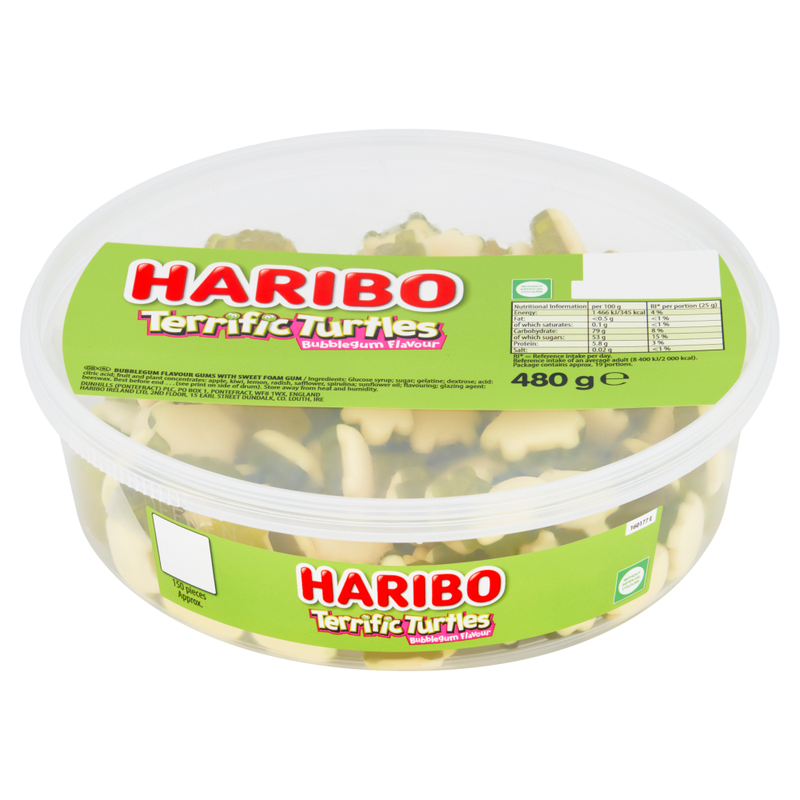 Haribo Tub Terrific Turtles 480G