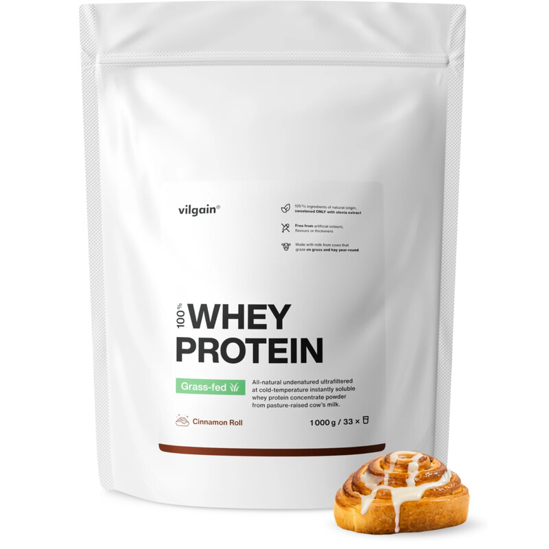 Grass Fed Whey Protein Cinnamon Protein Nutrition Roll Flavour - 1000g