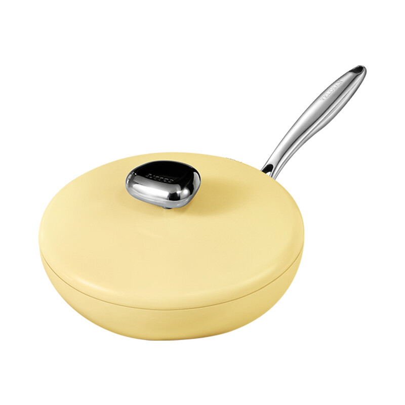 26cm Cast Aluminium Frying Pan with Lid