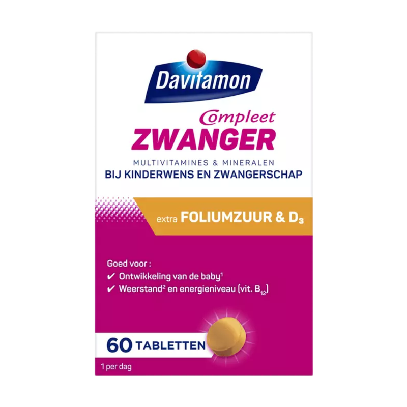 Davitamon Compleet Zwanger Tabletten 60 Stuks