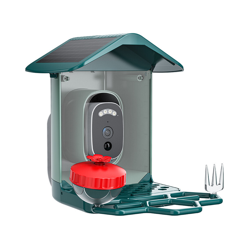 JOOAN WiFi Solar-Powered Smart Bird Feeder - Captures 2K Ultra HD Photos and Videos The Perfect Gift for Birdwatching Enthusiasts